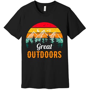 Great Outdoors Camping T-Shirt Assorted Colors