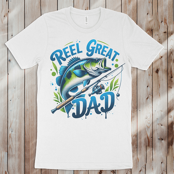Reel Great Dad Father's Day T-Shirt - Image 2
